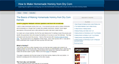 Desktop Screenshot of howtomakehominyfromcorn.com